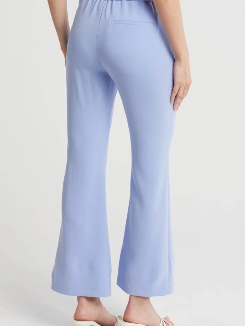 Theory Demetria Crepe Flare Pants Size 6 8 - Picture 2 of 4